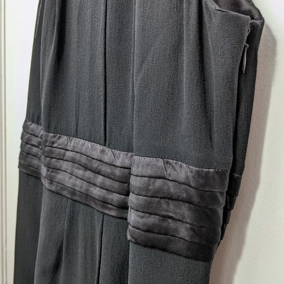 Jacob Size 2 black silk knee-length fully-lined party dress. - Picture 6 of 8